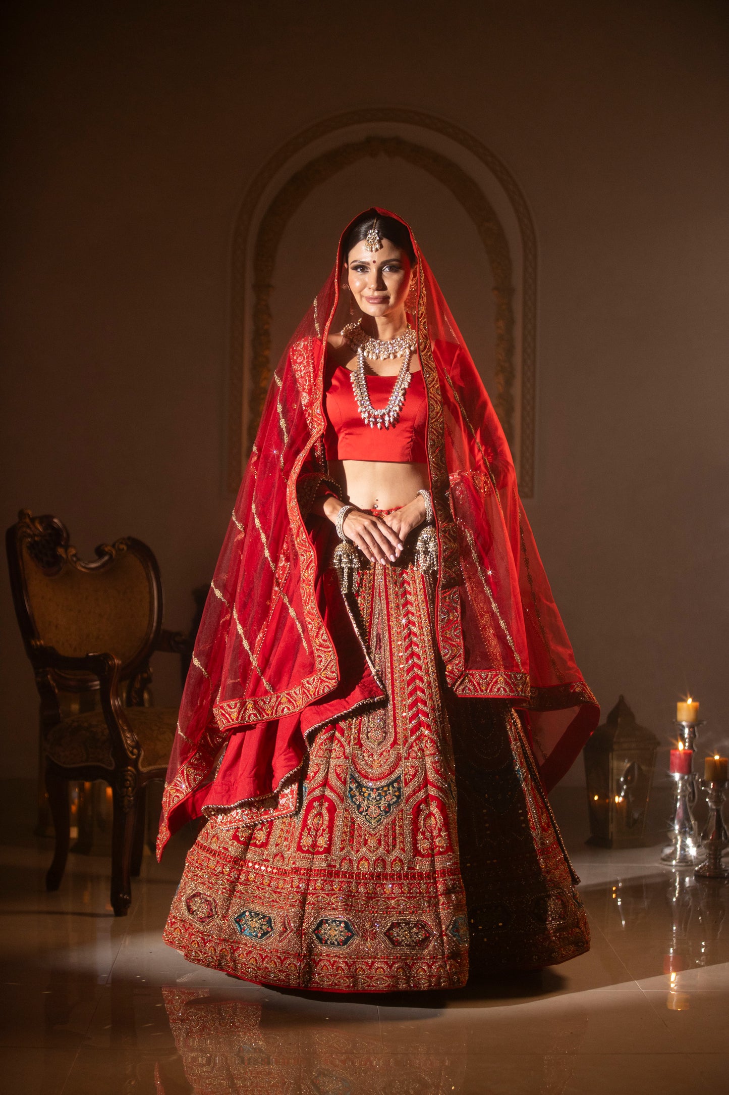 Signature Red Bridal Lehenga