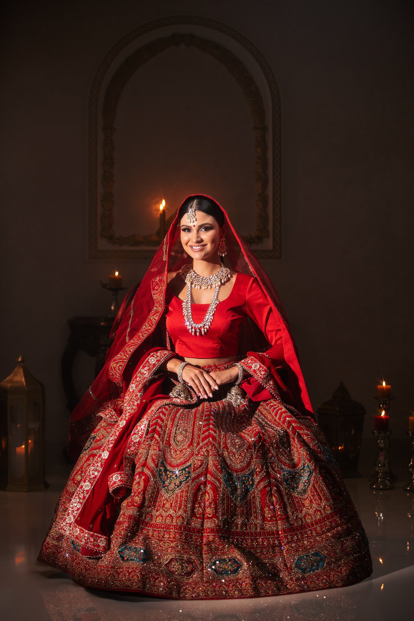 Signature Red Bridal Lehenga